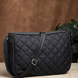 Anekaant Textured Crossbody Sling Bag with Quilted-3
