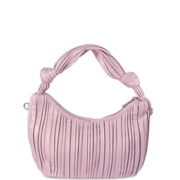 Metro PU Structured Shoulder Bag with Fringed image 5