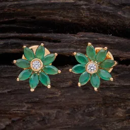 Kushal's Fashion Jewellery Gold-Plated Contemporary Studs Earrings-41