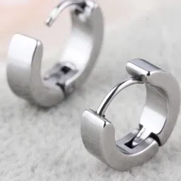 MEENAZ Silver-Plated Circular Hoop Earrings-14