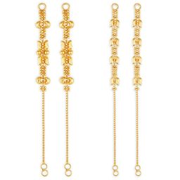 Vighnaharta Set Of 2 Gold-Plated Classic Ear Cuffs-77