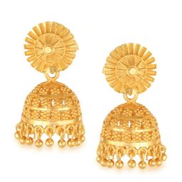 Vighnaharta Gold-Plated Jhumkas Earrings-image-5
