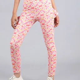 DChica Girls Floral Printed Sports Tights-picture-15