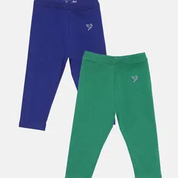 TWIN BIRDS Pack Of 2 Pure Cotton Ankle-Length Leggings-image-67