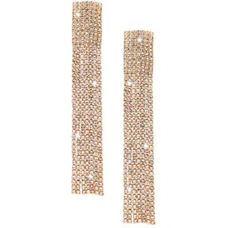 Shining Jewel - By Shivansh Rose Gold Contemporary Drop Earrings-image-0