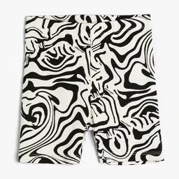 Koton Girls Mid-Rise Abstract Printed Mid-Rise Shorts-image-18