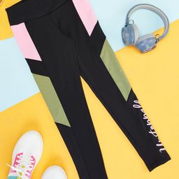 YU by Pantaloons Girls Colourblocked Ankle Length Tights-picture-25