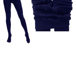 Alexvyan High-Rise Slim Fit Fur Stretchable Footed Stockings-image-77