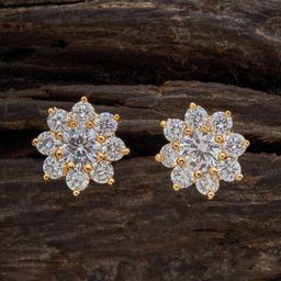 Kushal's Fashion Jewellery Gold-Plated Contemporary Studs Earrings-25