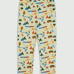 Ola! Otter Infant Girls Printed Organic Cotton Ankle Length Leggings-image-22