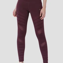 Silvertraq Womens Maroon New Moto Leggings-picture-25