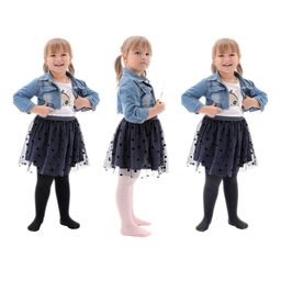 SYGA Infants Girls Pack of 3 Ribbed Cotton Mid Rise Thermal Bottoms-image-35