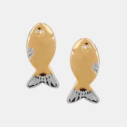 Adwitiya Collection Gold-Plated Classic Studs Earrings-28