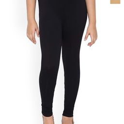 FRENCH KLEIDER Girls Pack Of 2 4-Way Stretch Churidar Length Leggings-image-40