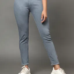 BAESD Women Mid Rise Denim Cotton Jeggings-image-92