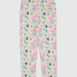 Ola! Otter Infant Girls Printed Organic Cotton Ankle Length Leggings-image-72