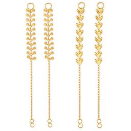 Vighnaharta Set Of 2 Gold-Plated Ear Chains-image-66
