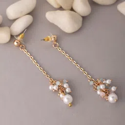 Madame Rose Gold-Plated Contemporary Drop Earrings-image-97
