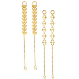 Vighnaharta Set Of 2 Gold-Plated Classic Ear Cuffs-78