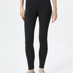 Koton Women High-Rise Ankle Length Training or Gym Tights-picture-9