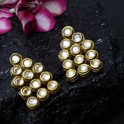 DUGRISTYLE Women Gold-Plated Classic Studs Earrings-36