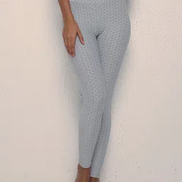 BAESD Textured High Rise Ankle-Length Yoga Tights-90