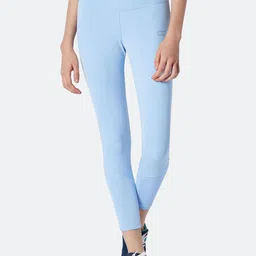 Silvertraq Women Blue Ath Perform 7/8 High Waist Tights-image-15