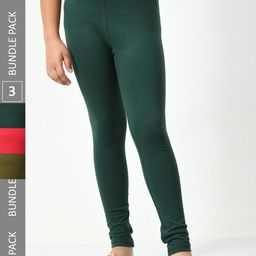 BAESD Girls Pack Of 3 Ankle-Length Leggings-image-129