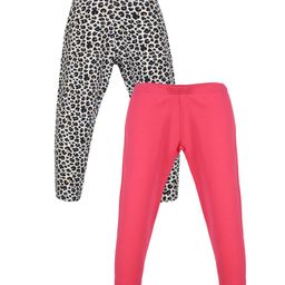 PLUM TREE Girls Pack Of 2 Cotton Leggings-10