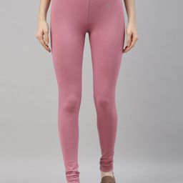 TWIN BIRDS Mid-Rise Pure Cotton Ethnic Churidar-Length Leggings-image-65