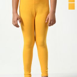 BAESD Girls Pack Of 3 Solid Churidar Length Leggings-picture-11