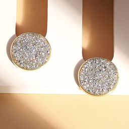 SOHI Gold-Plated Contemporary Studs Earrings-32