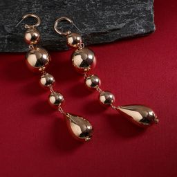 SOHI Gold-Plated Drop Earrings-image-27