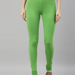 TWIN BIRDS Mid-Rise Pure Cotton Ethnic Churidar-Length Leggings-image-43