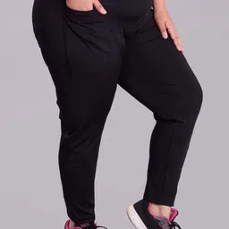 Keepfit Plus Size Slim Fit Anti Bacterial Ankle Length Super Soft Leggings-picture-2