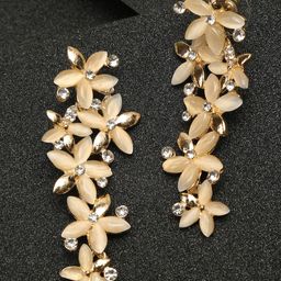 YouBella Gold-Plated Contemporary Drop Earrings-image-30