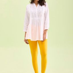 Go Colors Women Mid-Rise Ankle Length Leggings-image-78