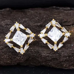 Sukkhi Gold-Plated Contemporary Studs Earrings-image-60