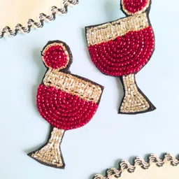 Sangria Beaded Funky Quirky Earrings-image-69