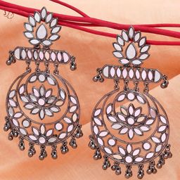 KARATCART Crescent Shaped Chandbalis Earrings-17