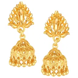 Vighnaharta Gold-Plated Jhumkas Earrings-picture-29