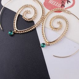 Jewels Galaxy Gold-Plated Contemporary Hoop Earrings-44