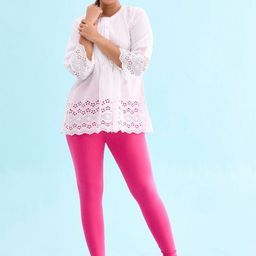Go Colors Women Slim-Fit Churidar-length Leggings-image-62