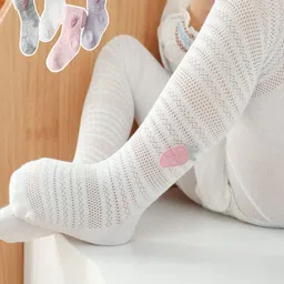 SYGA Infants Girls Self Design Cotton Ankle Length Leggings-50