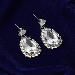 SOHI Silver Plated Drop Earrings-39