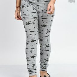 BAESD Girls Pack Of 2 Printed Ankle Length Cotton Leggings-image-45