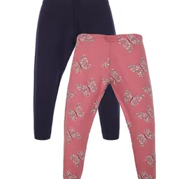 PLUM TREE Girls Pack Of 2 Printed Ankle Length Leggings-image-39