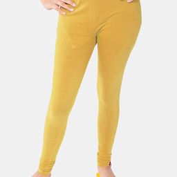 FRENCH KLEIDER Girls Beige Solid Cotton Ankle Length Leggings-image-43