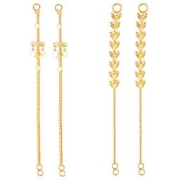 Vighnaharta Set Of 2 Gold-Plated Classic Ear Cuff Earrings-64