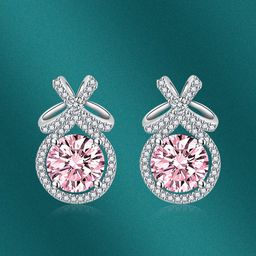 Designs & You Silver-Plated Cubic Zirconia Studded Contemporary Studs Earrings-50